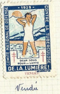 Timbre   France- - Croix Rouge  -  Erinnophilie  - ComIte National De Defense  La Tuberculose - 1929 - Vendee - Antituberculeux