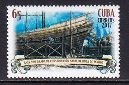 2017 Cuba Ship Building Navy Military  Complete Set Of 1 MNH - Nuevos