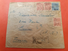 Pologne - Ennveloppe ( Plis) En Recommandé De Krosniewice Pour La France En 1935 - J 204 - Covers & Documents