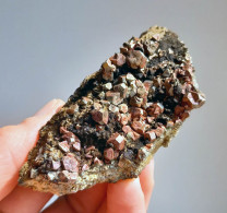 #BRA4.04 Bella PIRITE Cristalli Pentagonododecaedrici (Brosso Mine, Torino, Piemonte, Italia) - Minerali