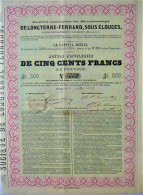 S.A. Du Charbonnage De Longterne-Ferrand - 1863 !! - Mines