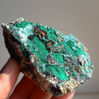 #BRA4.08 Rara MALACHITE (Traversella Mine, Torino, Piemonte, Italia) - Mineralien