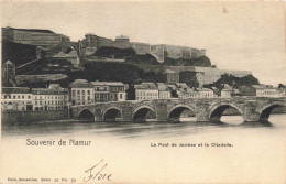 BELGIQUE - Namur - Souvenir De Namur - Le Pont De Jambes Et La Citadelle - Carte Postale Ancienne - Namur