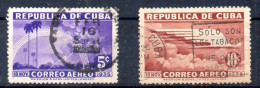 Cuba Aéreo Nº Yvert 22/23 O - Airmail