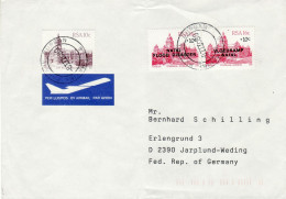 SOUTH AFRICA 1989 AIRMAIL LETTER SENT FROM DURBAN TO JARPLUND - Cartas & Documentos