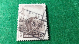 BELÇİKA-   DEMİRYOLU PAKET  POSTASI --1952-87-  5 FR.   DAMGALI - Usati