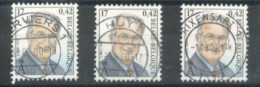 BELGIUM  - 1999, SPECIAL PRICE OF KING ALBERT II  STAMPS SET OF 3, SG # 3511, USED. - 1993-2013 Roi Albert II (MVTM)