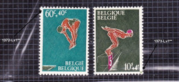 1966 Nr 1372-Lv1** + 1373-Lv1** Zonder Scharnier:groene Vlek In Vertanding Links Boven('72) & Rechts Onder ('73). - 1961-1990