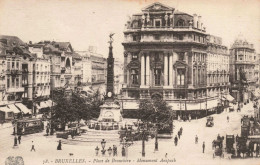BELGIQUE - Bruxelles - Place De Brouckère - Monument Anspach - Carte Postale Ancienne - Squares