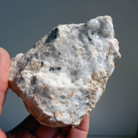 #BRA5.03 TOP RARA APOPHYLLITE Con Pirite Cristalli (Traversella Mine, Torino, Piemonte, Italia) - Minerals