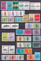 1972 EUROPA CEPT EUROPE ANNATA MNH** YEAR 22 Paesi, 46 Valori, Aurora Boreale Con 14 Stelle 14 Stars Northern Lights - 1972