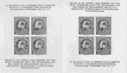 Belgie 1972 Montenez 5fr 2 Zwart Wit Souvenir Blaadjes Belgica (59142) - B&W Sheetlets, Courtesu Of The Post  [ZN & GC]
