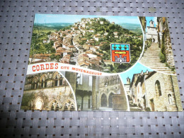 CARTE POSTALE MODERNE CPM TARN CORDES CITE MONTAGNEUSE MULTIVUES NON ECRITE - Cordes