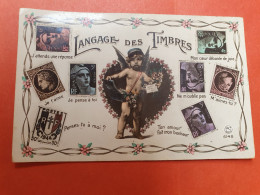 Philatélie - Carte Postale Du Langage Des Timbres  - J 220 - Francobolli (rappresentazioni)