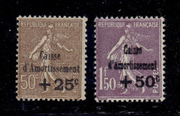 N°267 X GROSSE CHARNIERE - N°268 X TTB - 1927-31 Caisse D'Amortissement