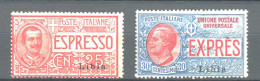 LIBIA 1915 ESPRESSI SERIE CPL. 2 V. ** MNH - Libya