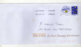 Enveloppe FRANCE Prêt à Poster Lettre Prioritaire 20g Oblitération LA POSTE 21618A 30/10/2010 - Prêts-à-poster:  Autres (1995-...)