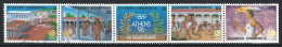 Greece 1988. Scott #1627a (U) Olympics  *Complete Strip* - Oblitérés