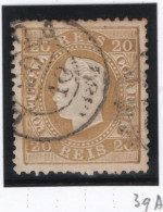 Portogallo  1870 Unif.39A O/Used VF/F - Oblitérés