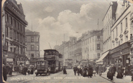 United Kingdom PPC Scotland Glasgow Union Street Crossing From Jamaica Street Tram Tramways (2 Scans) - Lanarkshire / Glasgow