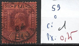 FIDJI 59 Oblitéré Côte 1 € - Fiji (...-1970)