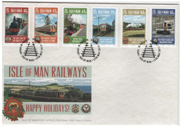 Isle Of Man 2013 FDC Sc 1575-1580 Railways Set Of 6 - Man (Ile De)