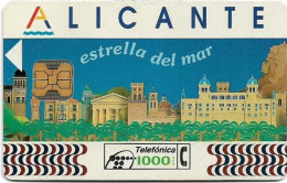 Spain - Telefónica - Provincias Españolas - Alicante - CP-024 - 05.1994, 70.000ex, Used - Herdenkingsreclame