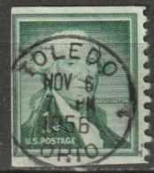 USA 1954  Mi-Nr.651 O Gestempelt Rollenmarke George Washington ( U 38) Günstige Versandkosten - Rollenmarken