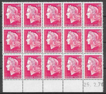 T 00629 - France, 15 N° 1536 Ba Avec 4 Bandes De Phosphores En Bloc, Côte 45.00 € - 1967-1970 Marianna Di Cheffer