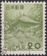 1954 Japan-Nippon ° Mi:JP 589, Sn:JP 596, Yt:JP 550, Konjiki-dō Of The Chūson-ji Temple - Iwate Pref. - Usados