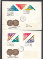 Hungary 1973 - Water Sports - World Championships, Mi-nr. 2919/25, 2 FDC - FDC