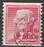 USA 1954  Mi-Nr.654 O Gestempelt Rollenmarke Thomas Jefferson ( U 43) Günstige Versandkosten - Ruedecillas