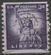 USA 1954  Mi-Nr.656 O Gestempelt Rollenmarke Freiheitsstatue ( U 50) Günstige Versandkosten - Roulettes