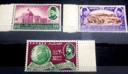 Egypt, Rare Mint Set Of 1950 With Margin ; , Mi-Nr. 276 - 278, Rare - Neufs