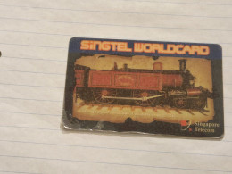 SINGAPORE-(SG-Prepay-307C)-Locomotive 1866-(191)(4109-0433-9683)($10)(GNN51404)-used Card+1card Prepiad Free - Singapour