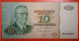 Banknote 10 Marka Finland 1980 - Finlande