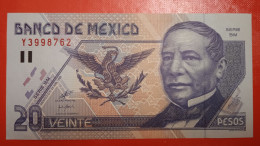 Banknote 20 Pesos Mexico UNC 1999 - Mexique