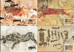 Afrique Du Sud 1987 Y&T 623 à 626. 4 CM. Préhistoire, Peintures Rupestres - Prehistory