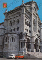 CARTOLINA  PRINCIPAUTE DE MONACO-LA CATHEDRALE,INAUGUREE EN 1875 DEDIEE A L'IMMACULE CONCEPTION-VIAGGIATA - Cattedrale Dell'Immacolata Concezione