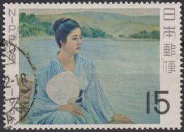 1967 Japan-Nippon ° Mi:JP 963, Sn:JP 907, Yt:JP 866,  Philatelic Week - Japanese Art, At The Lake Shore, Seiki Kuroda - Gebruikt