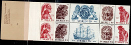 SWEDEN 1969 WARSHIP WASA BOOKLET MI No 644-9 MNH VF!! - 1951-80