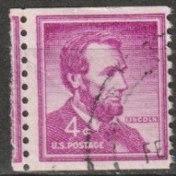 USA 1954  Mi-Nr.657 O Gestempelt Rollenmarke Abraham Lincoln ( U 55) Günstige Versandkosten - Ruedecillas