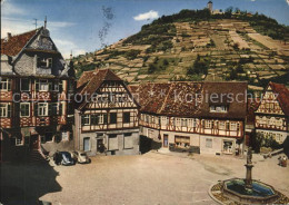 41576475 Heppenheim Bergstrasse Marktplatz Brunnen Ruine Starkenburg Heppenheim  - Heppenheim