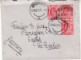TRANSVAAL 1911 LETTER SENT FROM JOHANNESBURG TO BERLIN - Transvaal (1870-1909)