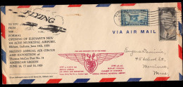 U.S.A.(1929) Biplanes. Letter With Illustrated Cachet For Opening Of Elkhart's (Indiana) New Airport And 2nd Annual Air - Event Covers