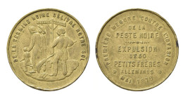 03309 MEDAILLE MEDAILLE EXPULSION OF 50 SMALL GERMAN BROTHERS Leopold II (1865-1909) - Andere & Zonder Classificatie