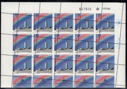 ISRAEL(1986) Negev Brigade Memorial. Crazy Misperforation In Sheet Of 15 With Tabs. Scott No 937. - Non Dentelés, épreuves & Variétés