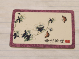 SINGAPORE-(126SIGB-(0)b)-Butterflies 2-(206)($10)(126SIGB-657164)-(tirage-?)-(1/98)-used Card+1card Prepiad Free - Singapour