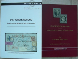 VENTES HENRICH KOHLER 2002 316e DU 25-28 SEPTEMBRE. TRES BEAU - Catalogues For Auction Houses