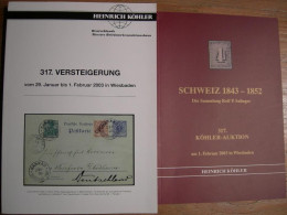 VENTES HENRICH KOHLER 2003 317e DU 29/1-1/2/2003. TRES BEAU - Catalogues For Auction Houses